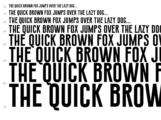 Gobold font waterfall